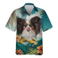 Papillon Dog - 3D Tropical Hawaiian Shirt