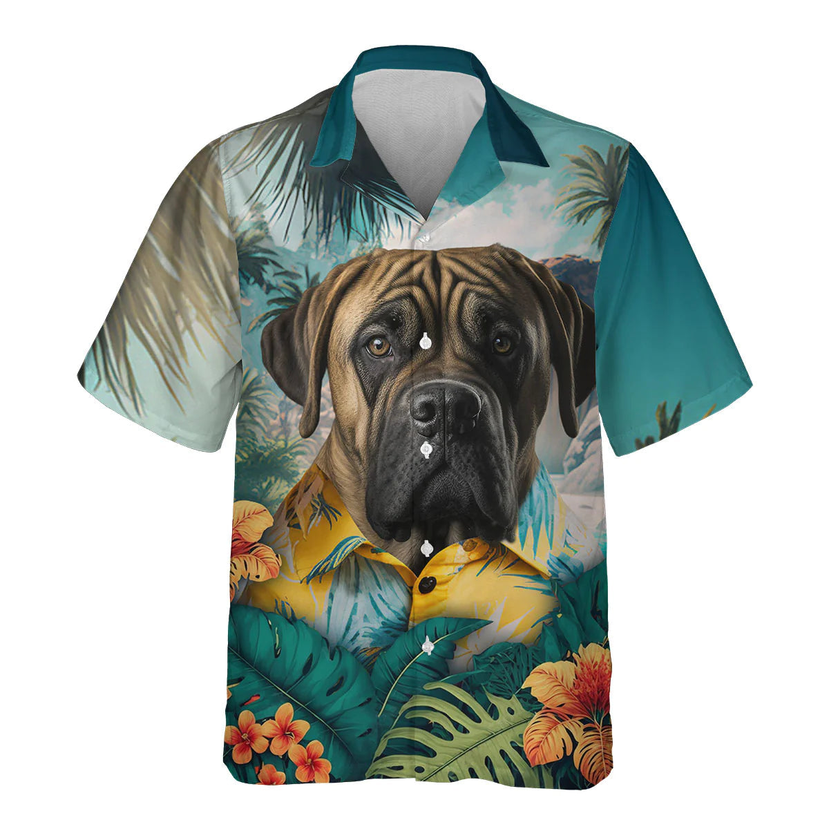 Boerboel AI - 3D Tropical Hawaiian Shirt
