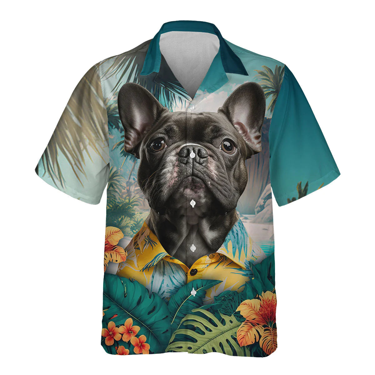 French Bulldog 2 - 3D Tropical Hawaiian Shirt