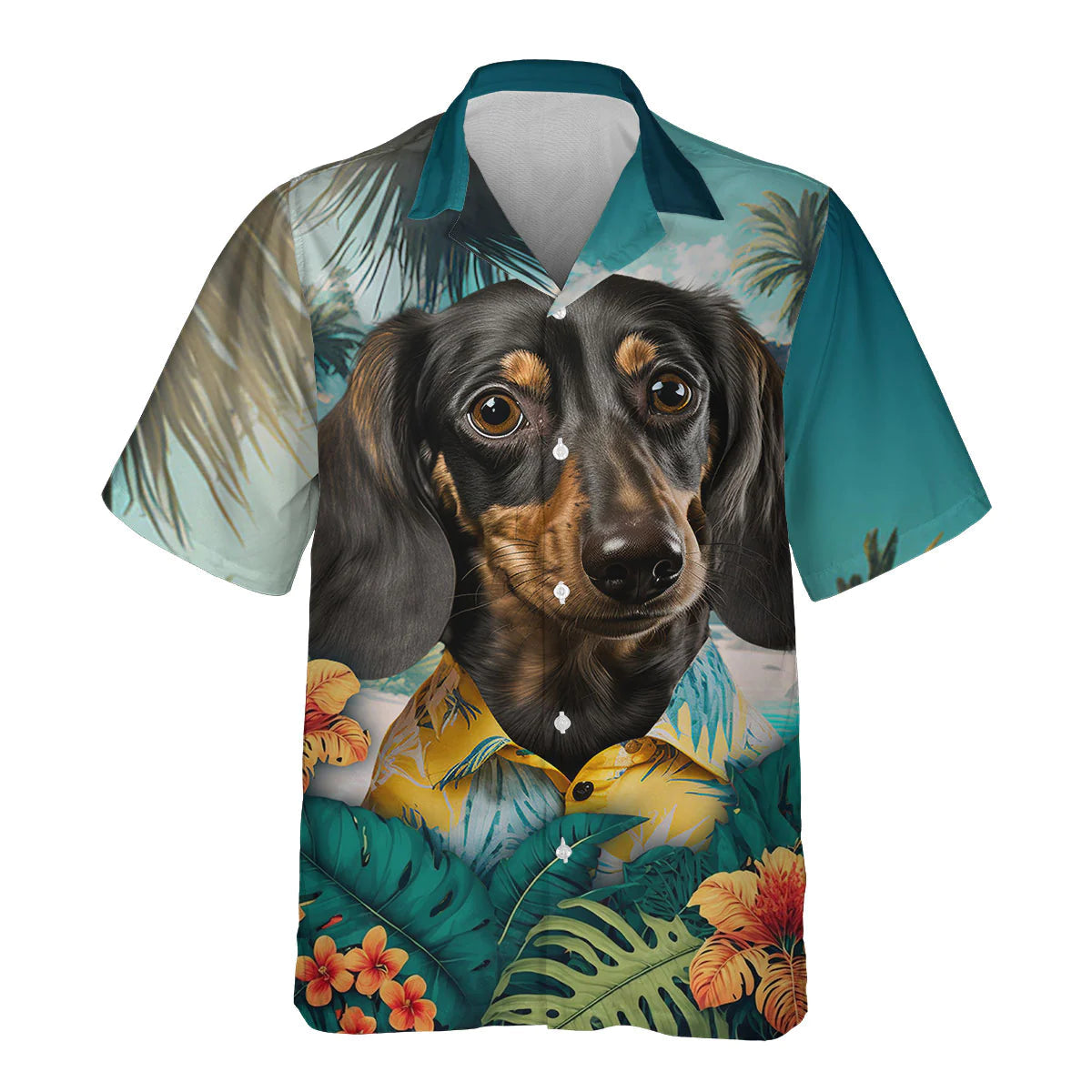 Dachshund 2 - 3D Tropical Hawaiian Shirt
