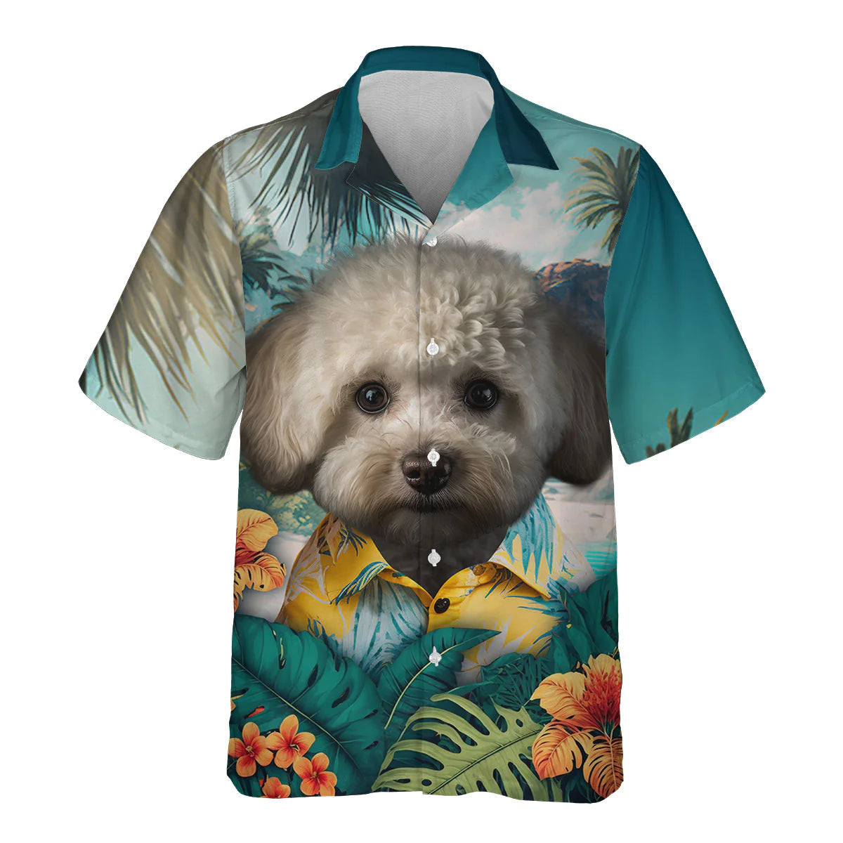 Maltipoo - 3D Tropical Hawaiian Shirt