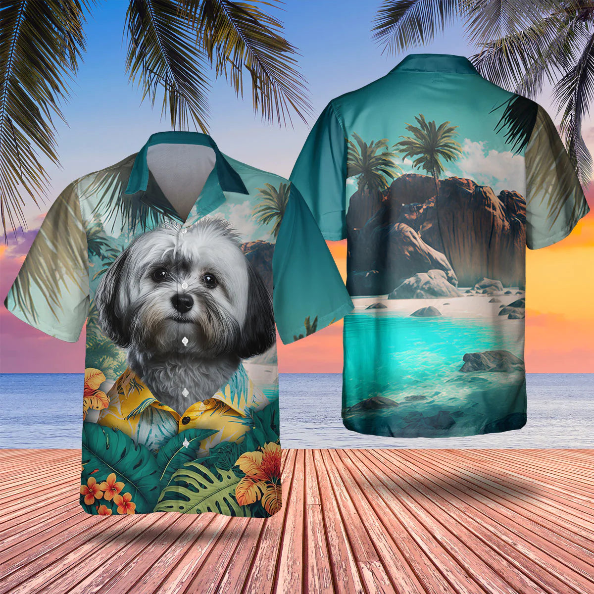 Havanese - 3D Tropical Hawaiian Shirt