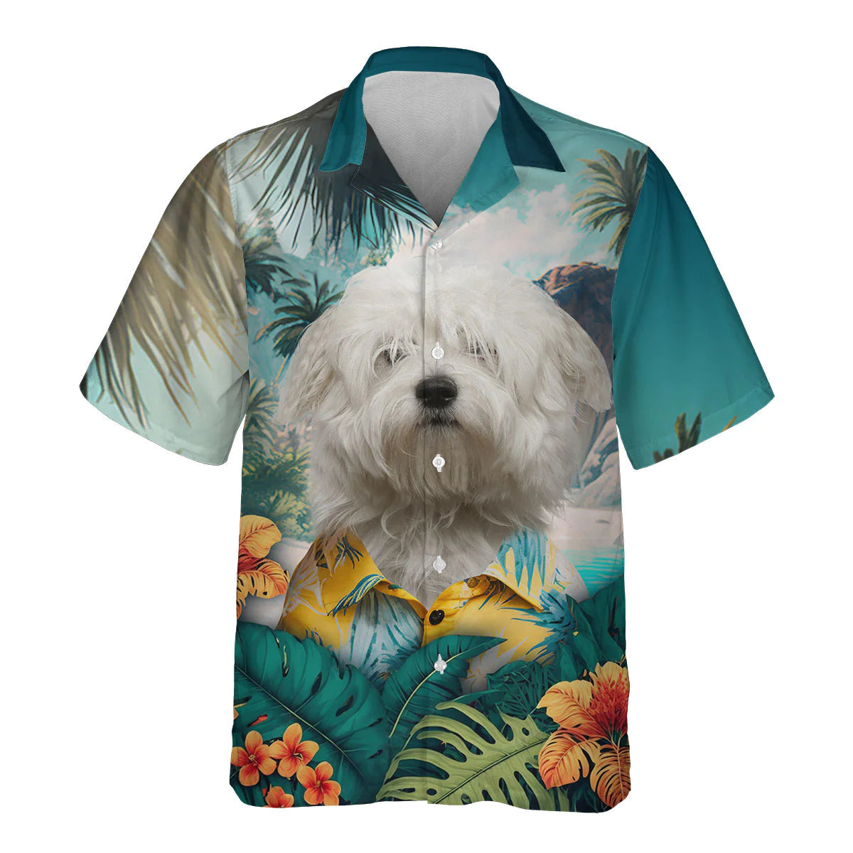 Coton de Tulear - 3D Tropical Hawaiian Shirt