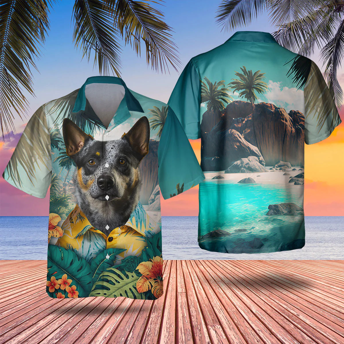 Australian Cattle AI - 3D Tropical Hawaiian Shirt