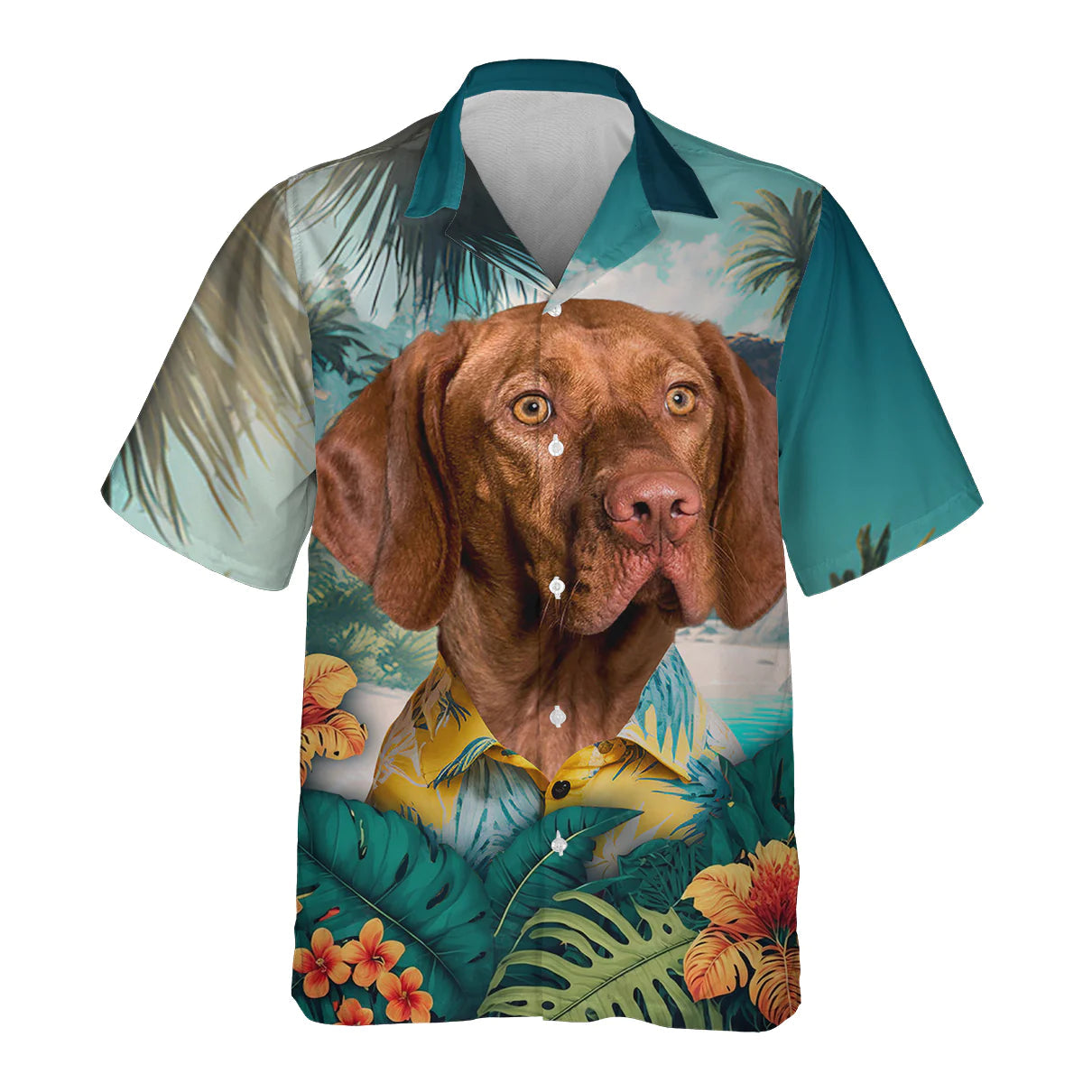 Vizsla - 3D Tropical Hawaiian Shirt