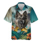 Norwegian Elkhound - 3D Tropical Hawaiian Shirt