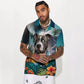 American Staffordshire Terrier AI - 3D Tropical Hawaiian Shirt