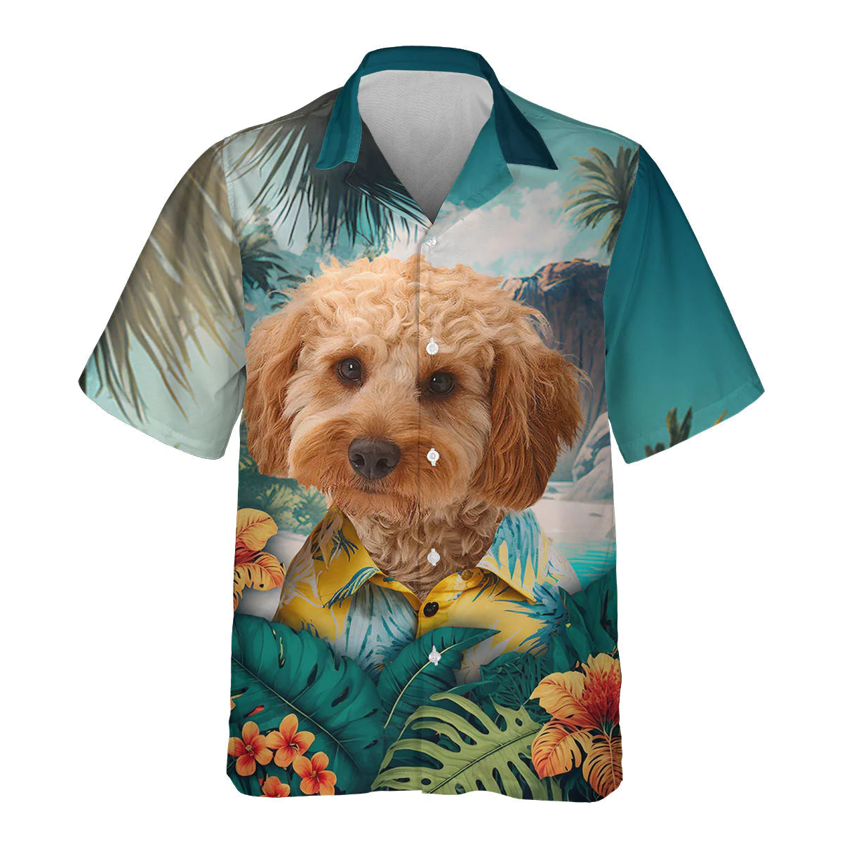 Cockapoo - 3D Tropical Hawaiian Shirt