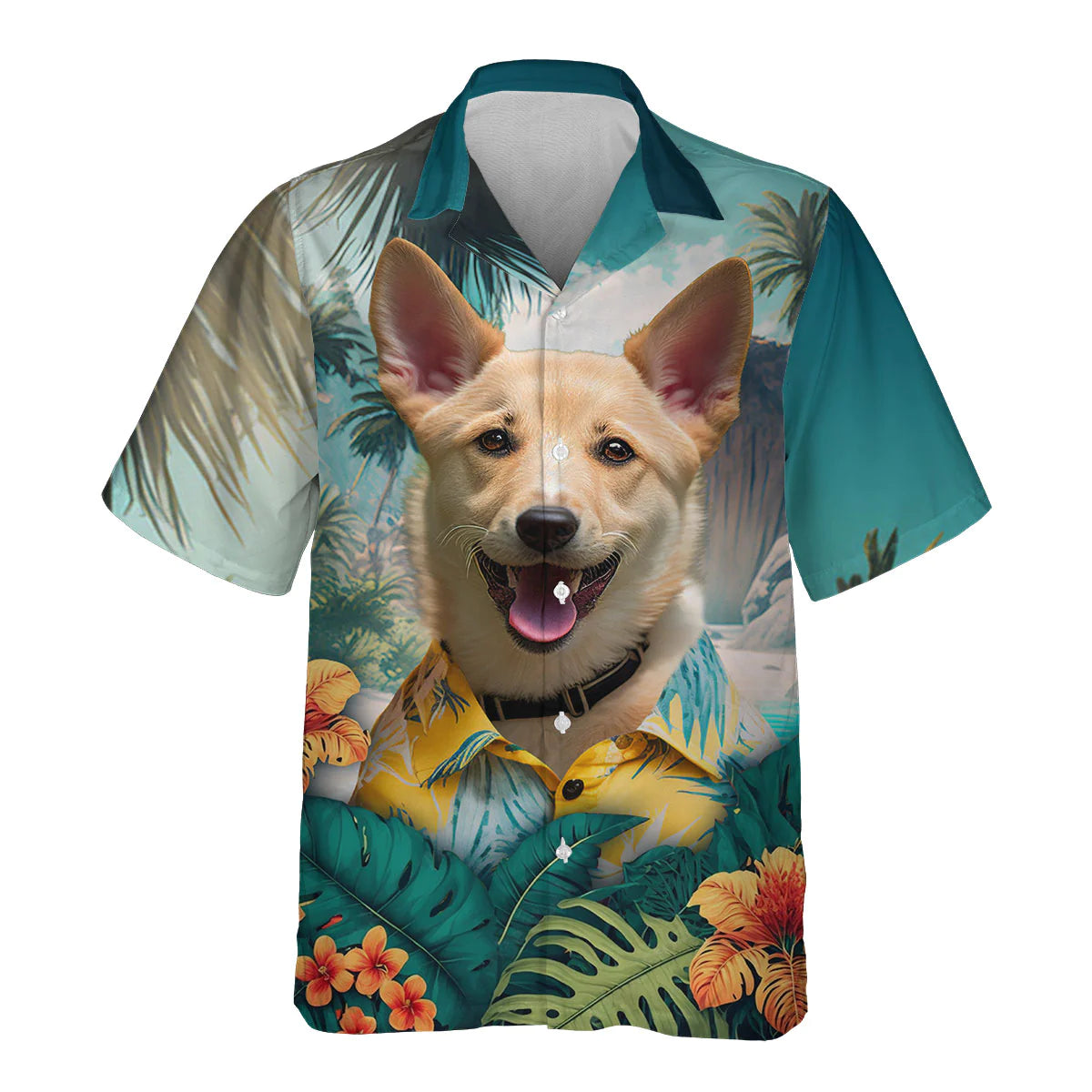 Carolina Dog AI - 3D Tropical Hawaiian Shirt