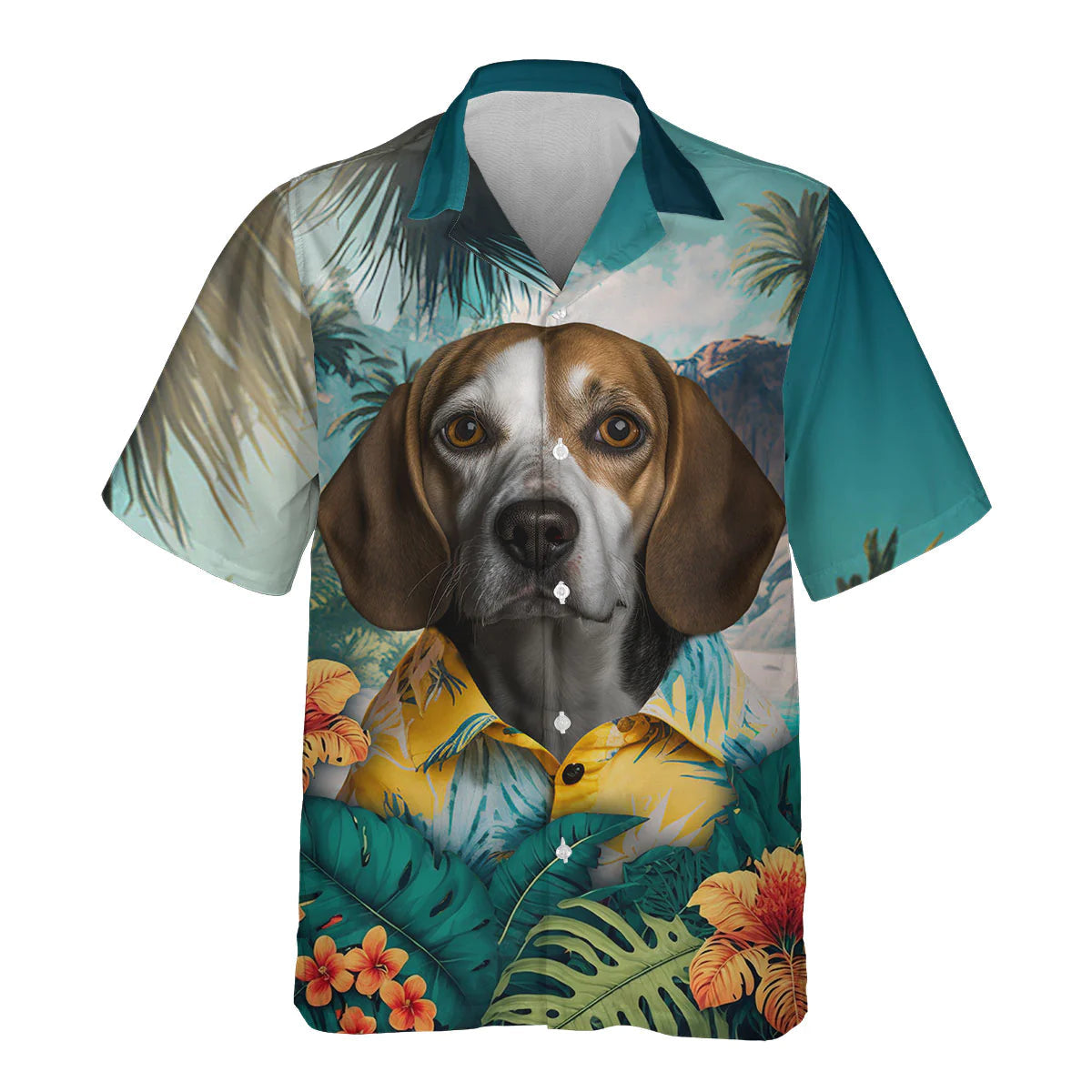 Beagle AI - 3D Tropical Hawaiian Shirt
