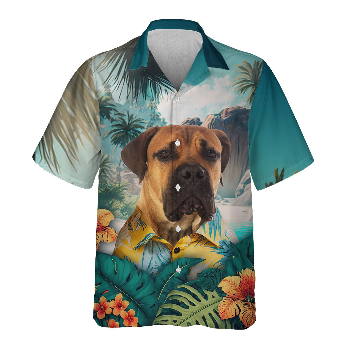 Boerboel - 3D Tropical Hawaiian Shirt