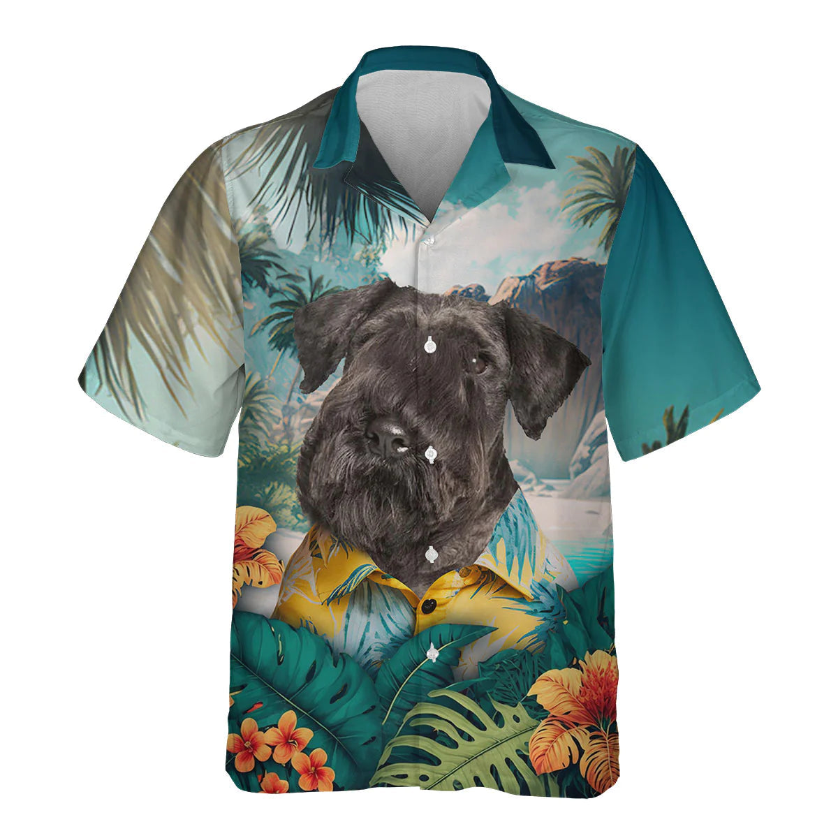 Cesky Terrier - 3D Tropical Hawaiian Shirt