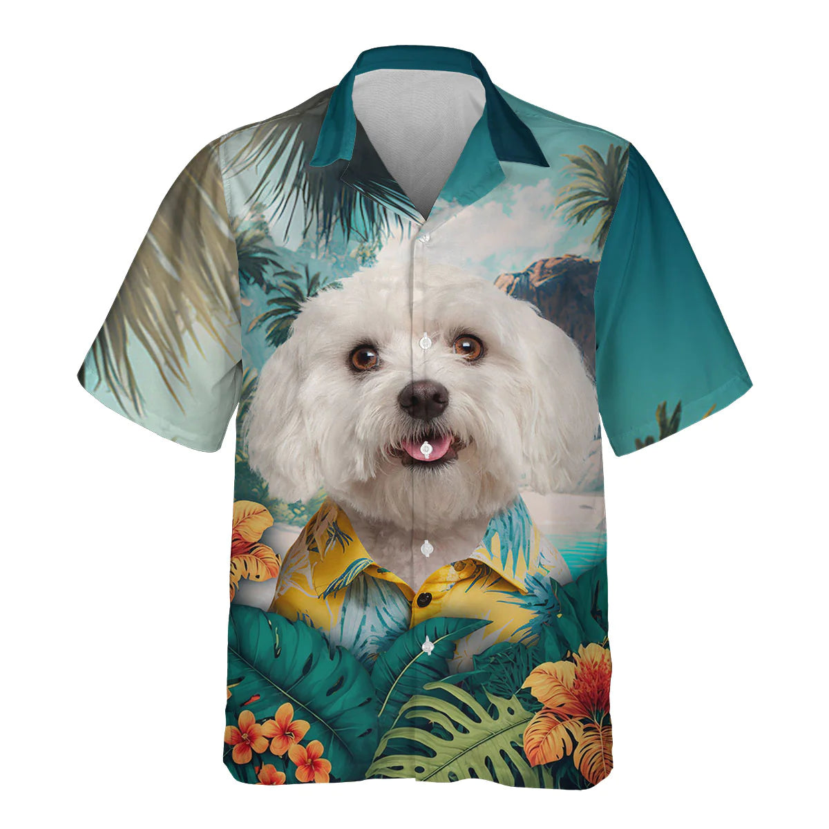 Maltese - 3D Tropical Hawaiian Shirt