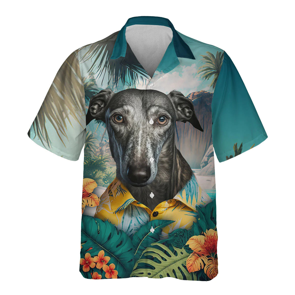 Greyhound - 3D Tropical Hawaiian Shirt