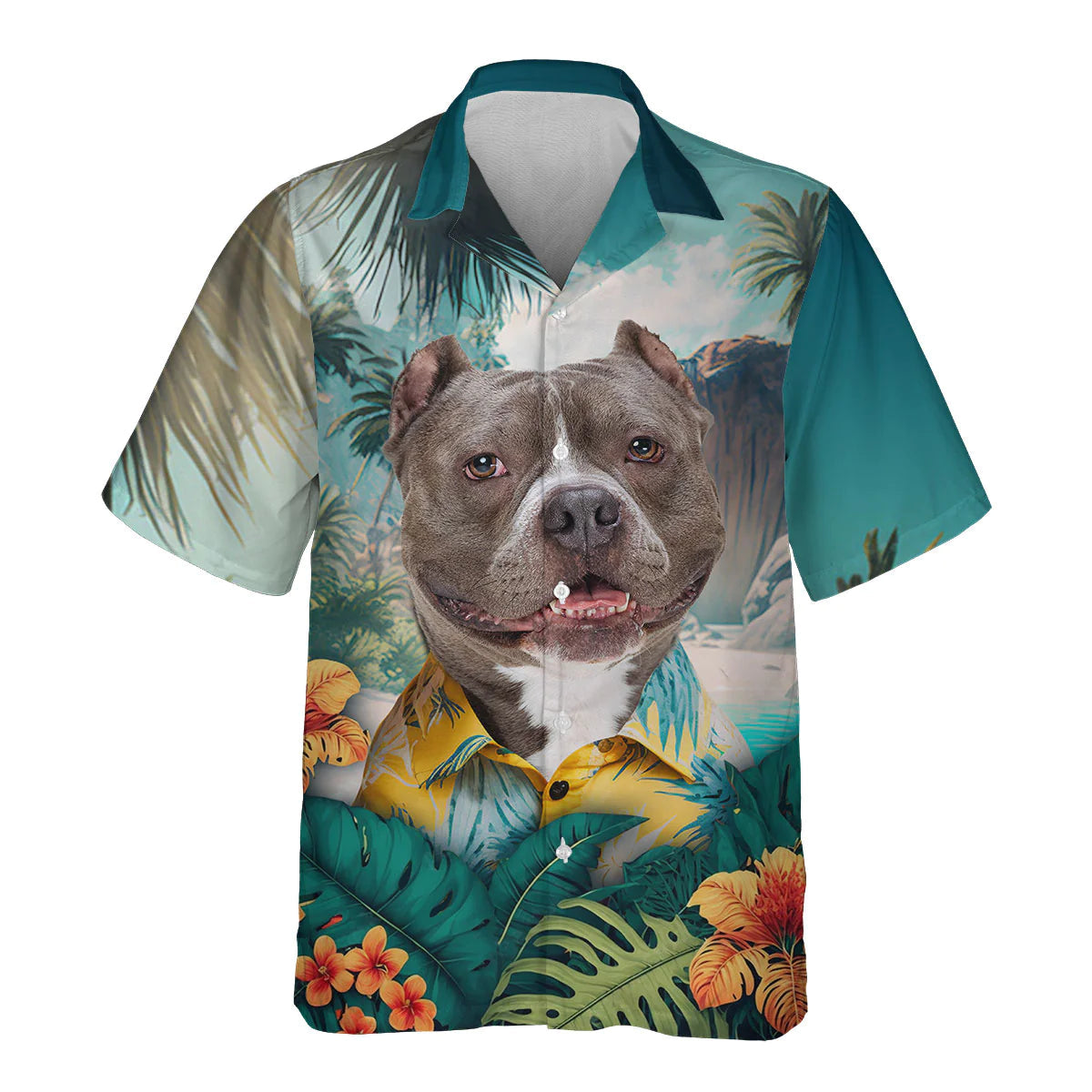 American Bully - 3D Tropical Hawaiian Shirt