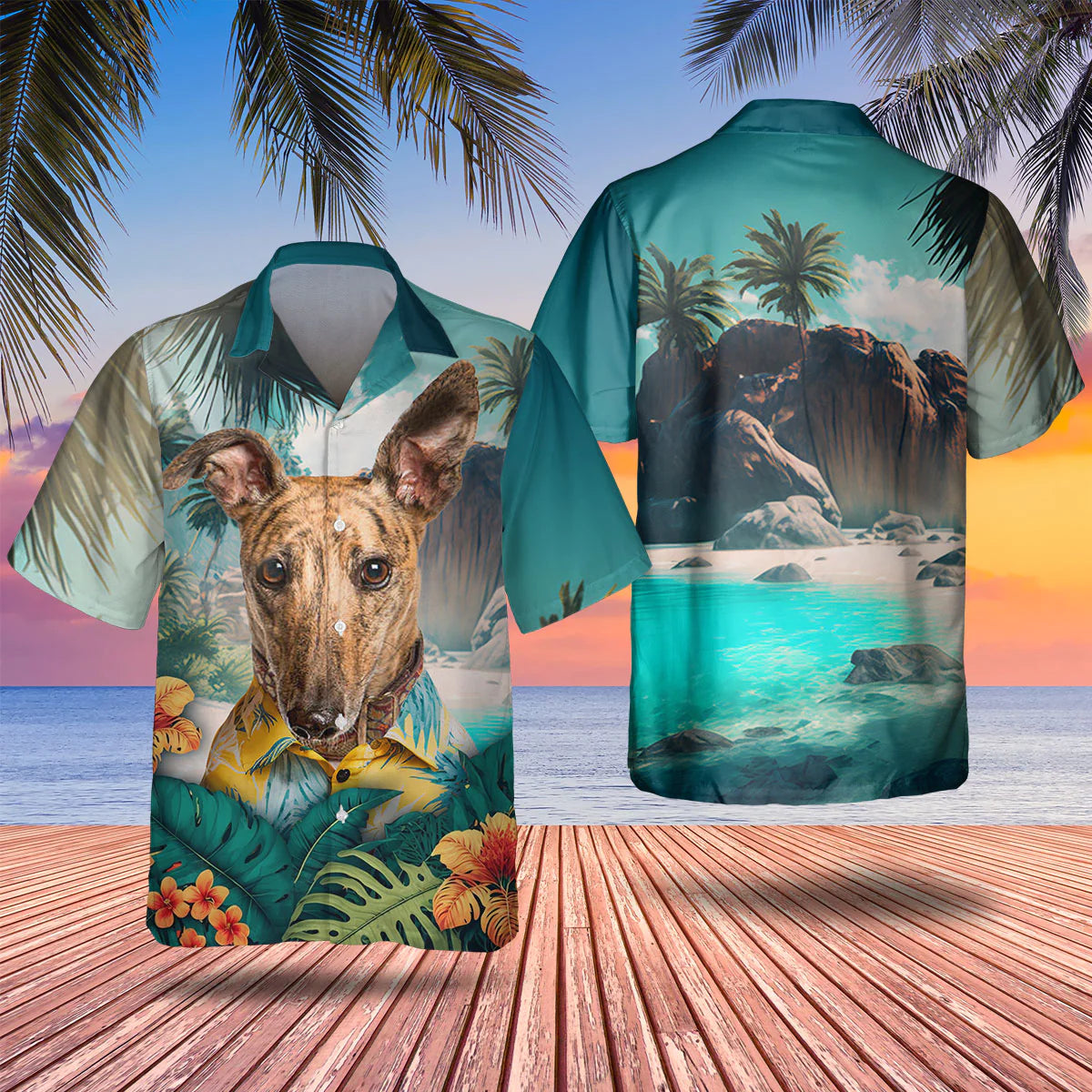 Whippet - 3D Tropical Hawaiian Shirt