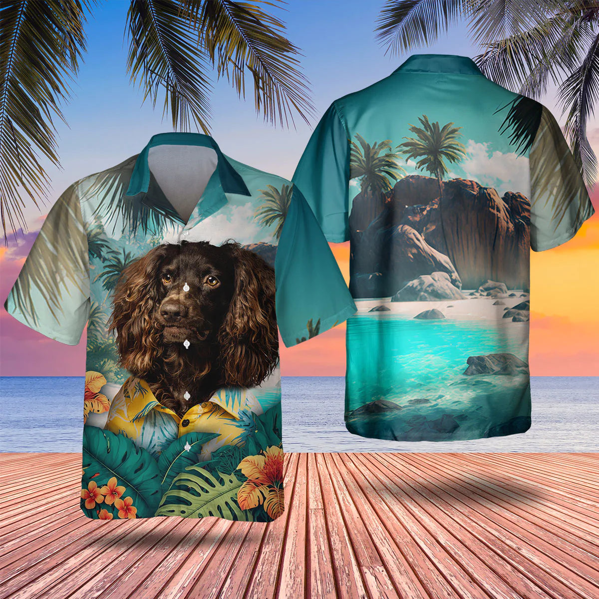 Boykin Spaniel - 3D Tropical Hawaiian Shirt