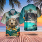 Petit Basset Griffon Vendéen - 3D Tropical Hawaiian Shirt