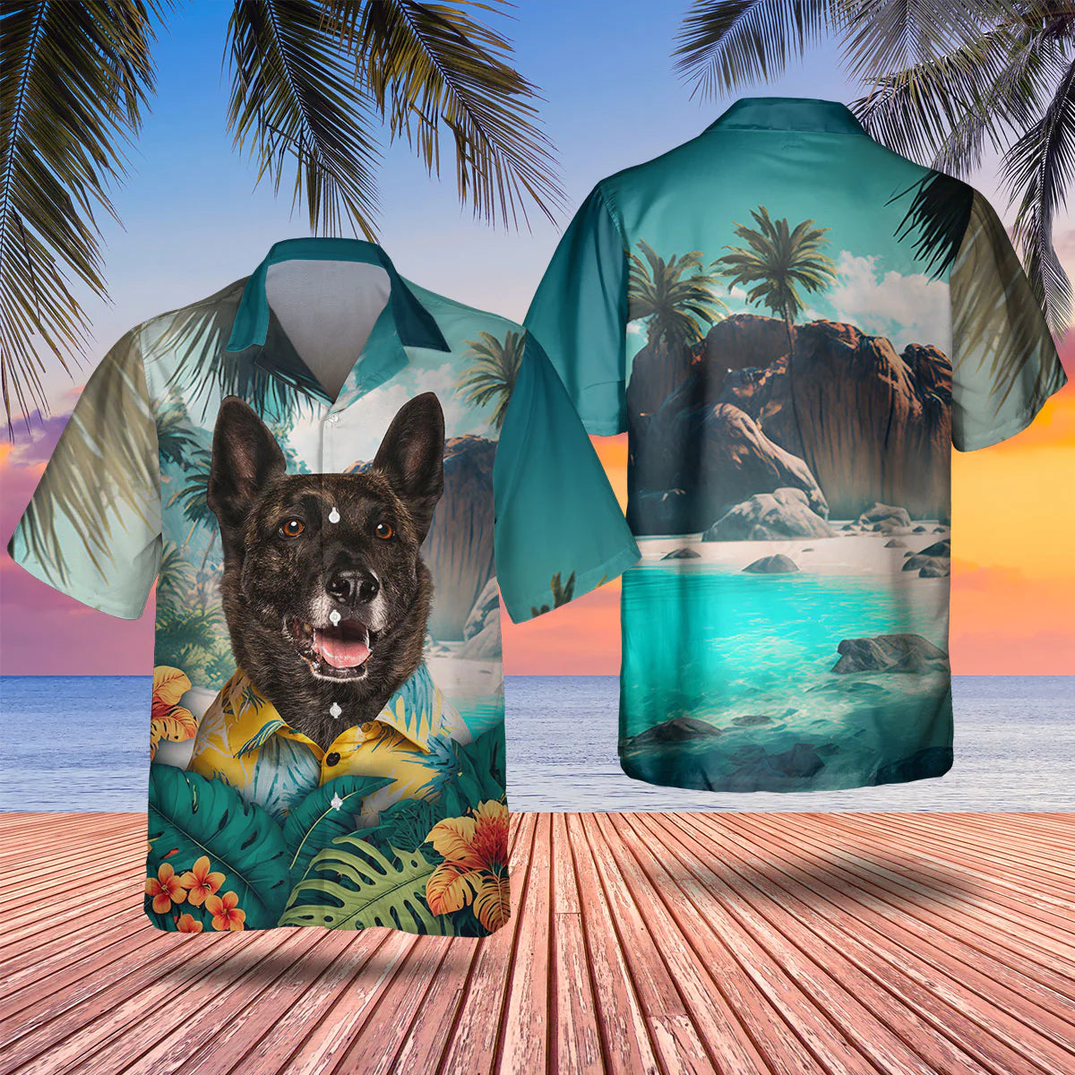 Dutch Shepherd - 3D Tropical Hawaiian Shirt