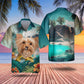 Yorkshire Terrier - 3D Tropical Hawaiian Shirt