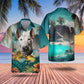 Bull Terrier AI - 3D Tropical Hawaiian Shirt