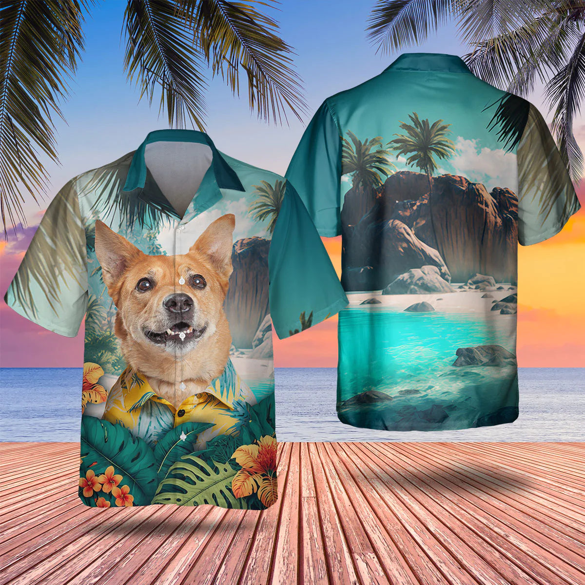 Carolina Dog - 3D Tropical Hawaiian Shirt