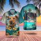 Airedale Terrier - 3D Tropical Hawaiian Shirt