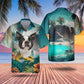 Boston Terrier - 3D Tropical Hawaiian Shirt