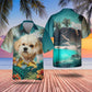 Maltipoo - 3D Tropical Hawaiian Shirt