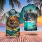 Pomeranian - 3D Tropical Hawaiian Shirt