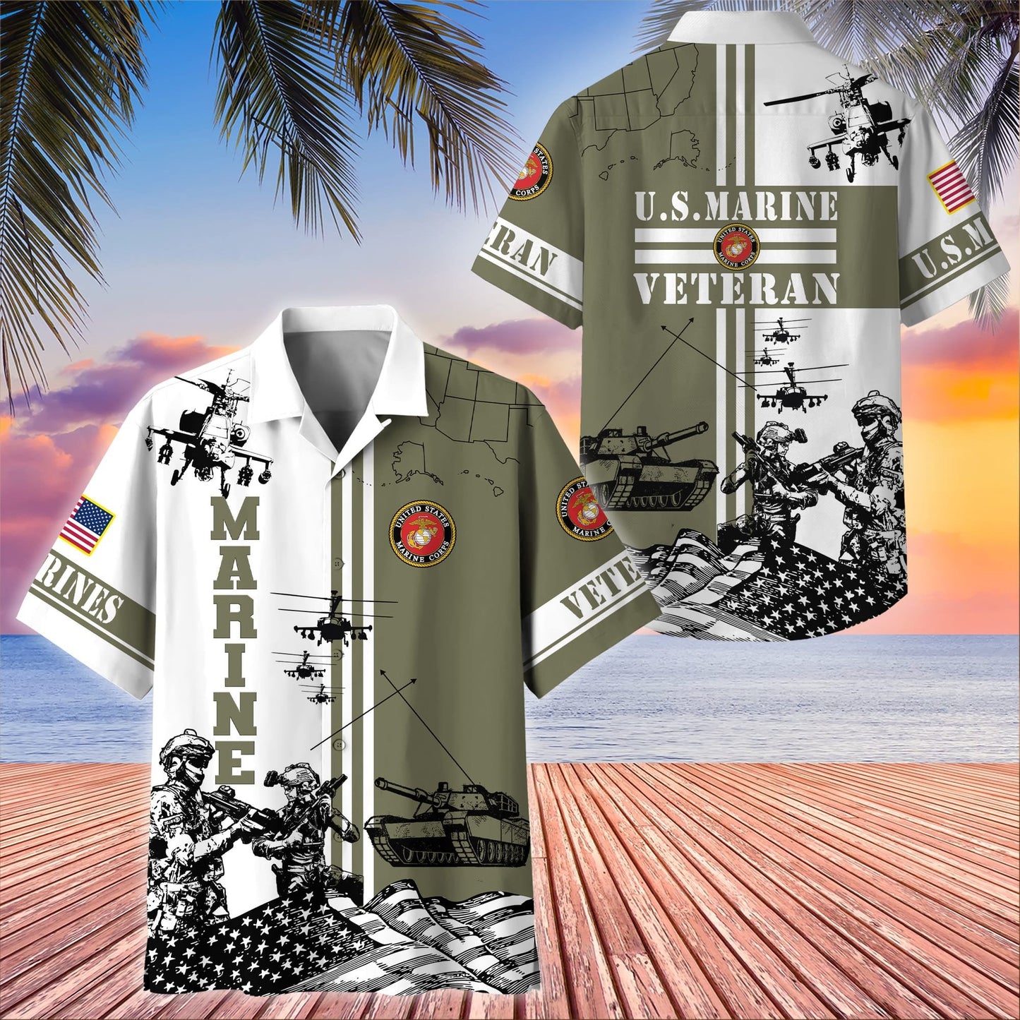 Premium Proudly Served US Veteran Hawaii Shirt NPVC020603