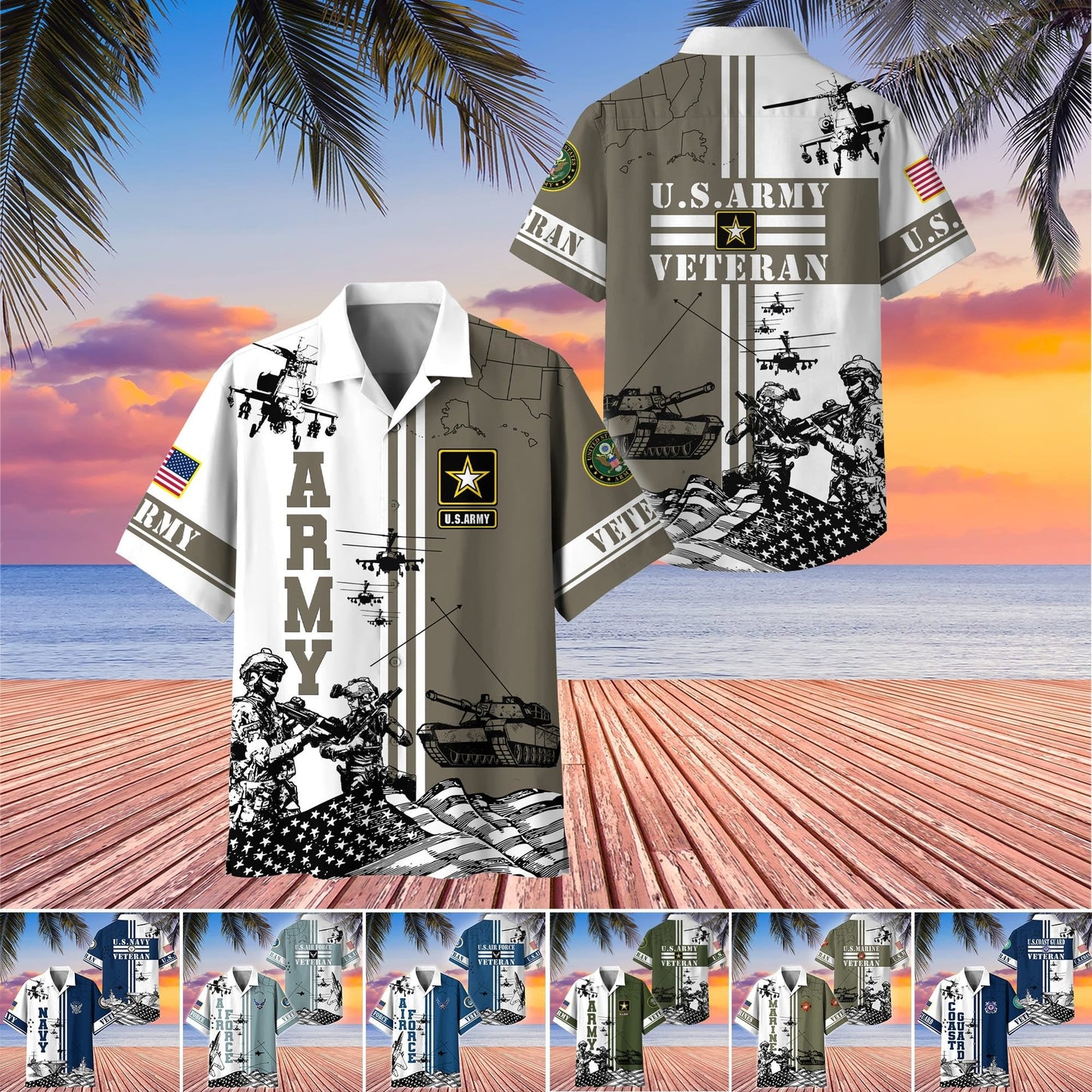 Premium Proudly Served US Veteran Hawaii Shirt NPVC020603