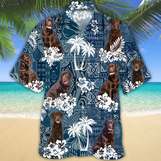 Chocolate Labrador Hawaiian Shirt TD01