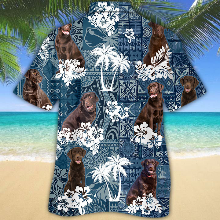 Chocolate Labrador Hawaiian Shirt TD01