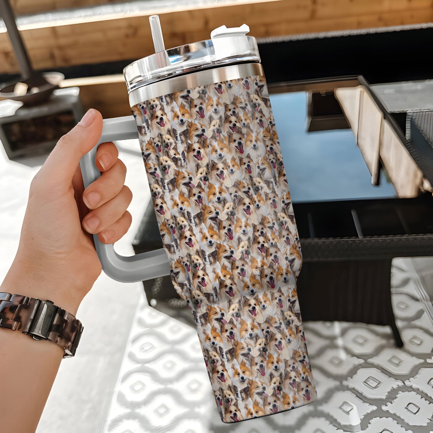 Icelandic Sheepdog Tumbler