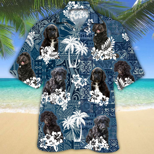 Black Cockapoo Hawaiian Shirt TD01