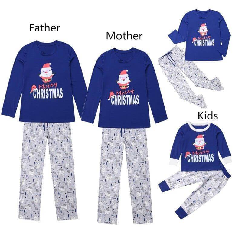 Cute Santa Clause Family Matching Pajamas Set