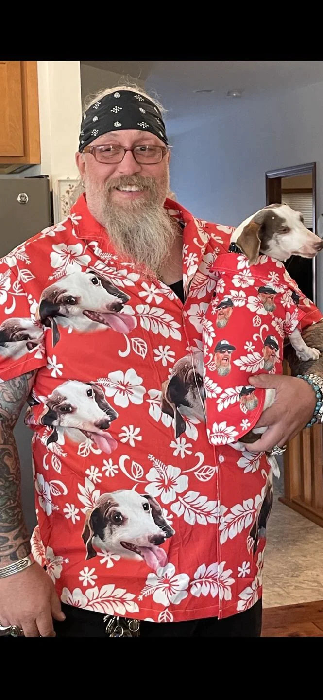 Custom Pet Face - Personalized Hawaiian Shirt 1