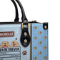 Golden Retriever Nutrition Facts Leather Bag
