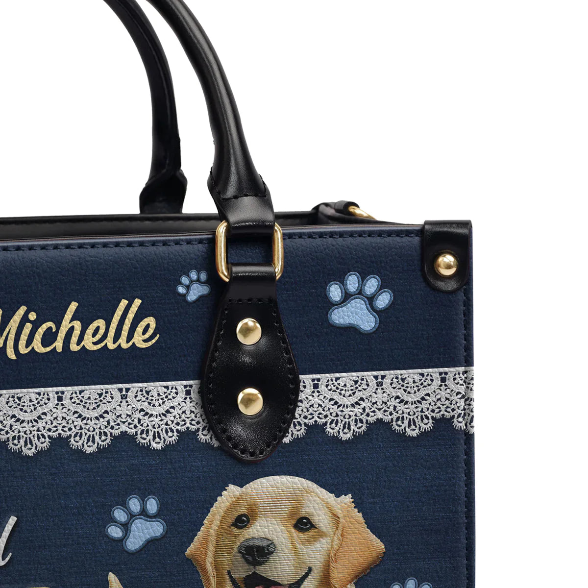 I Work Hard So My Golden Retriever Can Have A Better Life Leather Bag