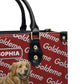 Goldeme Cute Golden White And Red Leather Bag