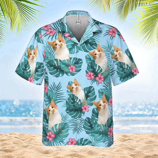 Custom Pet Face - Personalized Hawaiian Shirt - Upload Image, Gift For Pet Lovers