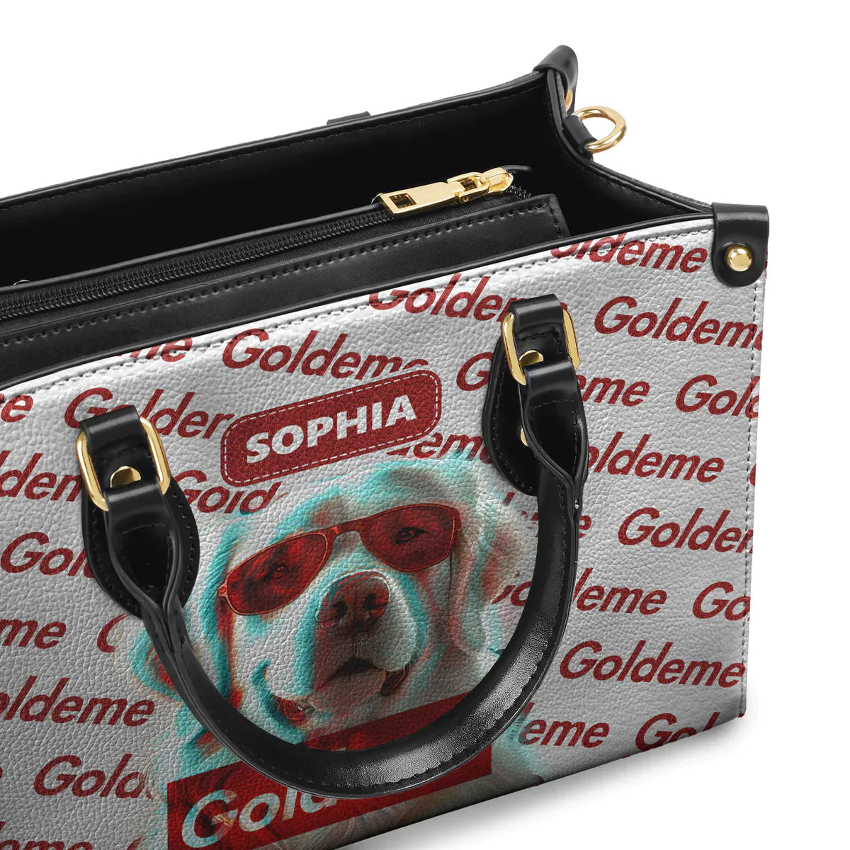 Goldeme Glitch Wallpapers Golden Leather Bag