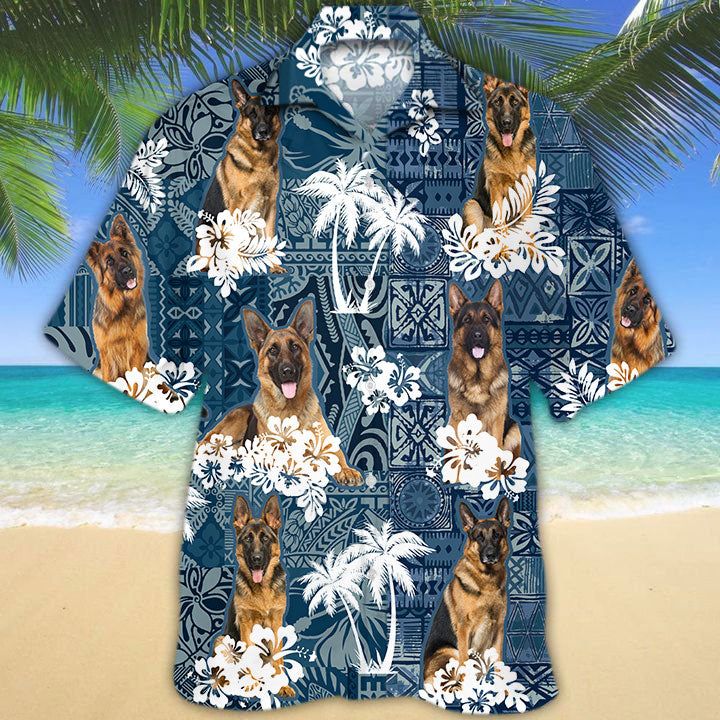 German Shepherd 3 Hawaiian Shirt TD01