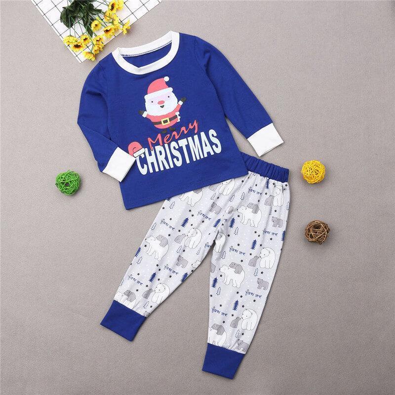 Cute Santa Clause Family Matching Pajamas Set