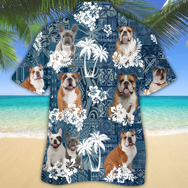 Bulldog Hawaiian Shirt TD01