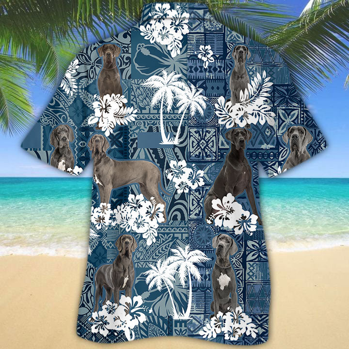 Great Dane 2 Hawaiian Shirt TD01
