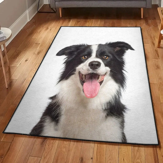 Border Collie 2 Area Rug