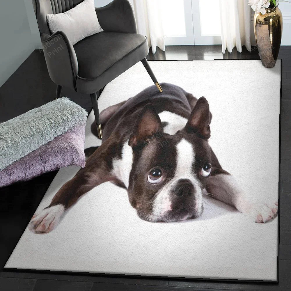 Boston Terrier 1 Area Rug