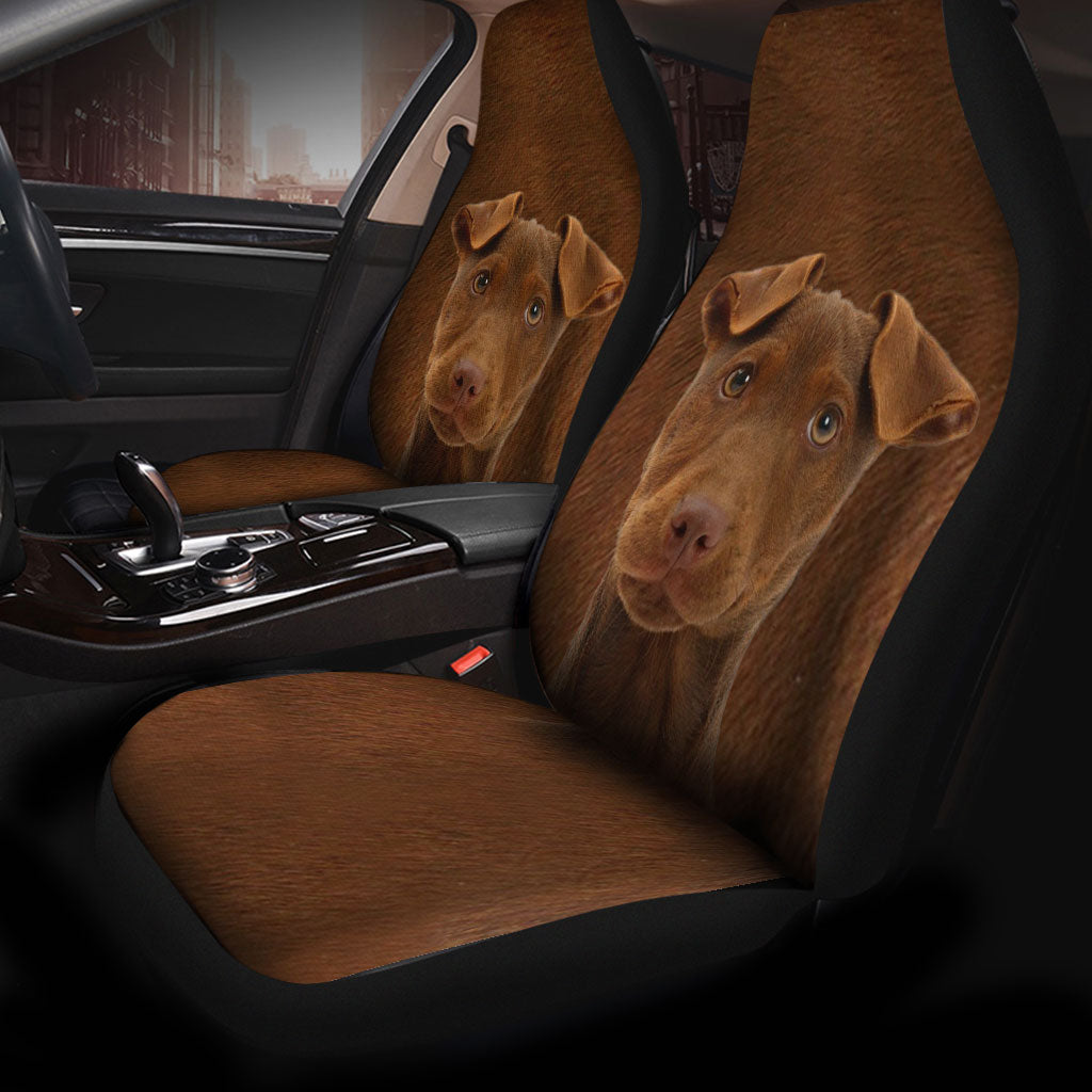 Patterdale Terrier Face Car Seat Covers 120